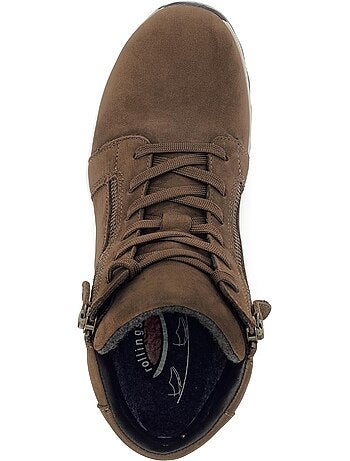 Baskets montantes en cuir
