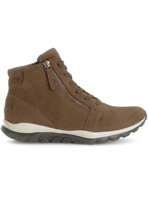 Baskets montantes  en cuir - Kiabi