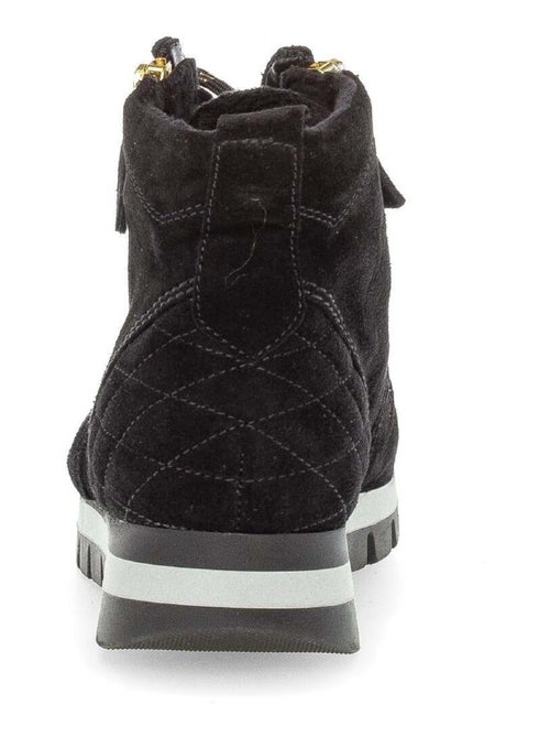 Baskets montantes  en cuir - Kiabi