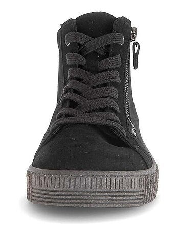 Baskets montantes en cuir