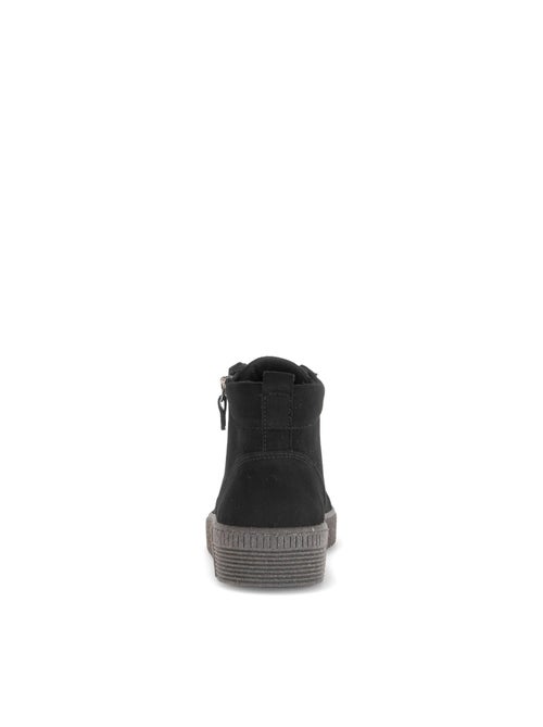 Baskets montantes  en cuir - Kiabi