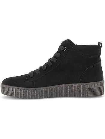 Baskets montantes en cuir