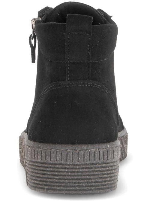 Baskets montantes  en cuir - Kiabi