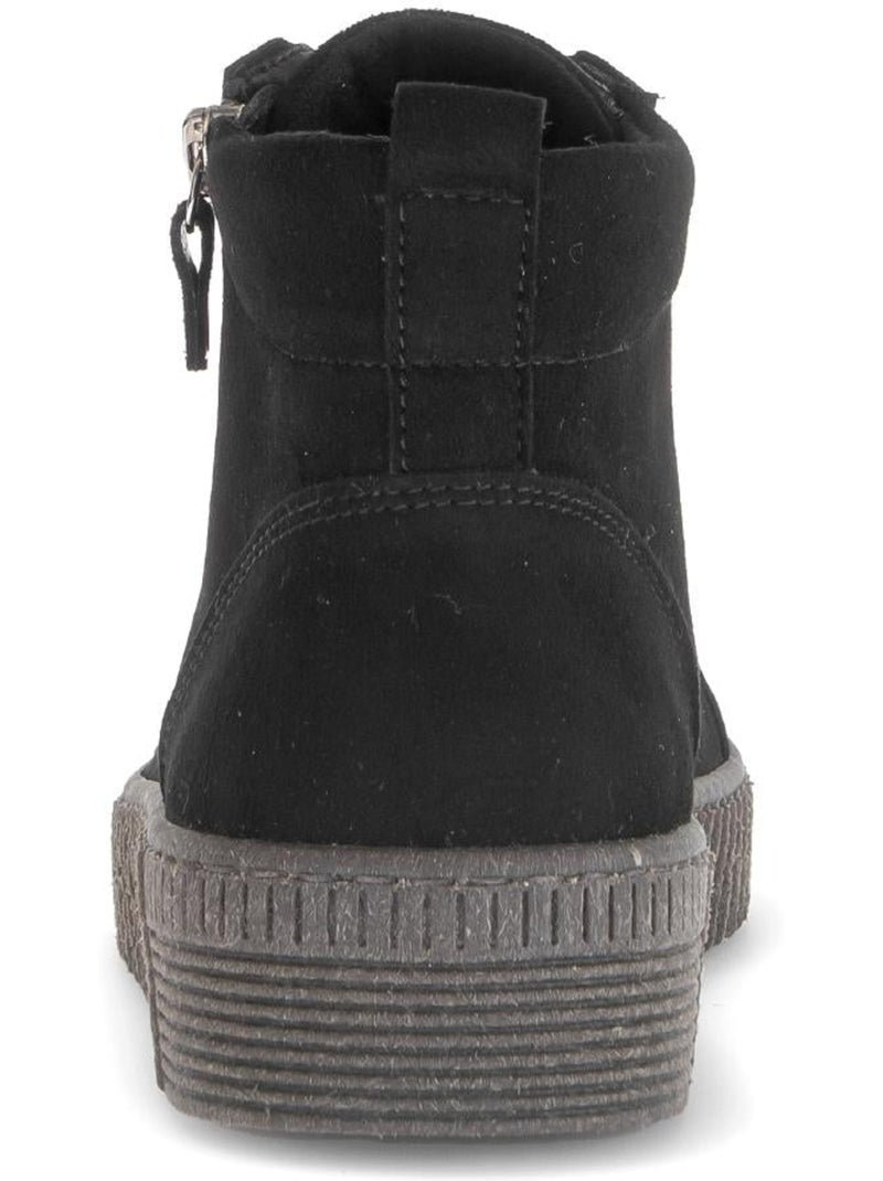Baskets montantes  en cuir Noir Noir - Kiabi