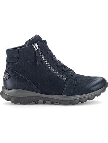Baskets montantes en cuir nubuck