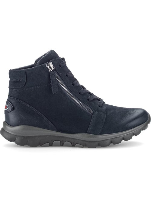 Baskets montantes en cuir nubuck - Kiabi Baskets montantes en cuir nubuck - Kiabi
