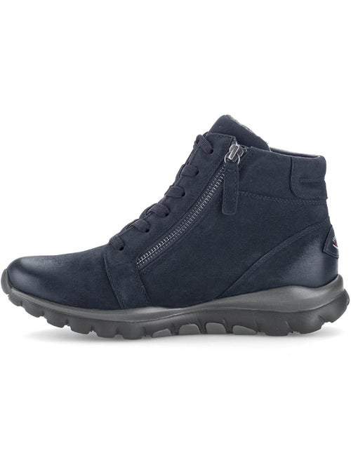 Baskets montantes en cuir nubuck - Kiabi Baskets montantes en cuir nubuck - Kiabi