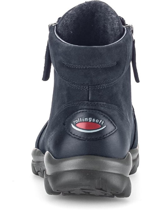Baskets montantes en cuir nubuck - Kiabi Baskets montantes en cuir nubuck - Kiabi