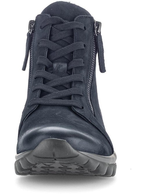 Baskets montantes en cuir nubuck - Kiabi Baskets montantes en cuir nubuck - Kiabi