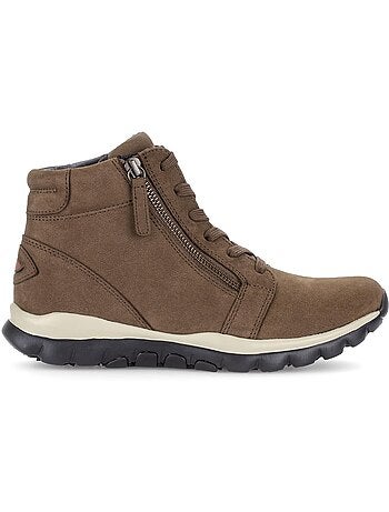 Baskets montantes en cuir nubuck