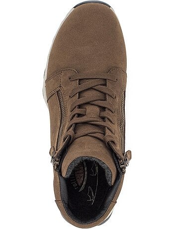 Baskets montantes en cuir nubuck