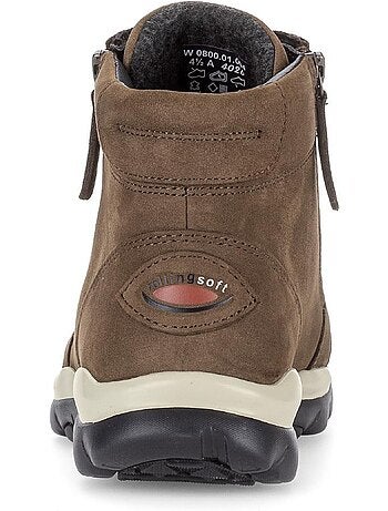 Baskets montantes en cuir nubuck