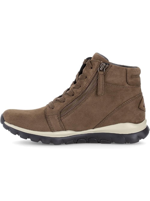 Baskets montantes en cuir nubuck - Kiabi Baskets montantes en cuir nubuck - Kiabi