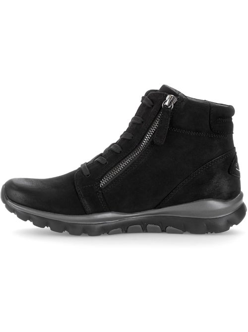 Baskets montantes en cuir nubuck - Kiabi Baskets montantes en cuir nubuck - Kiabi