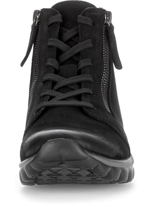 Baskets montantes en cuir nubuck - Kiabi Baskets montantes en cuir nubuck - Kiabi