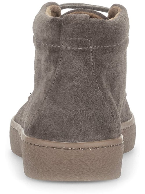 Baskets montantes en cuir velours - Kiabi Baskets montantes en cuir velours - Kiabi
