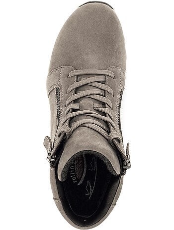 Baskets montantes en daim