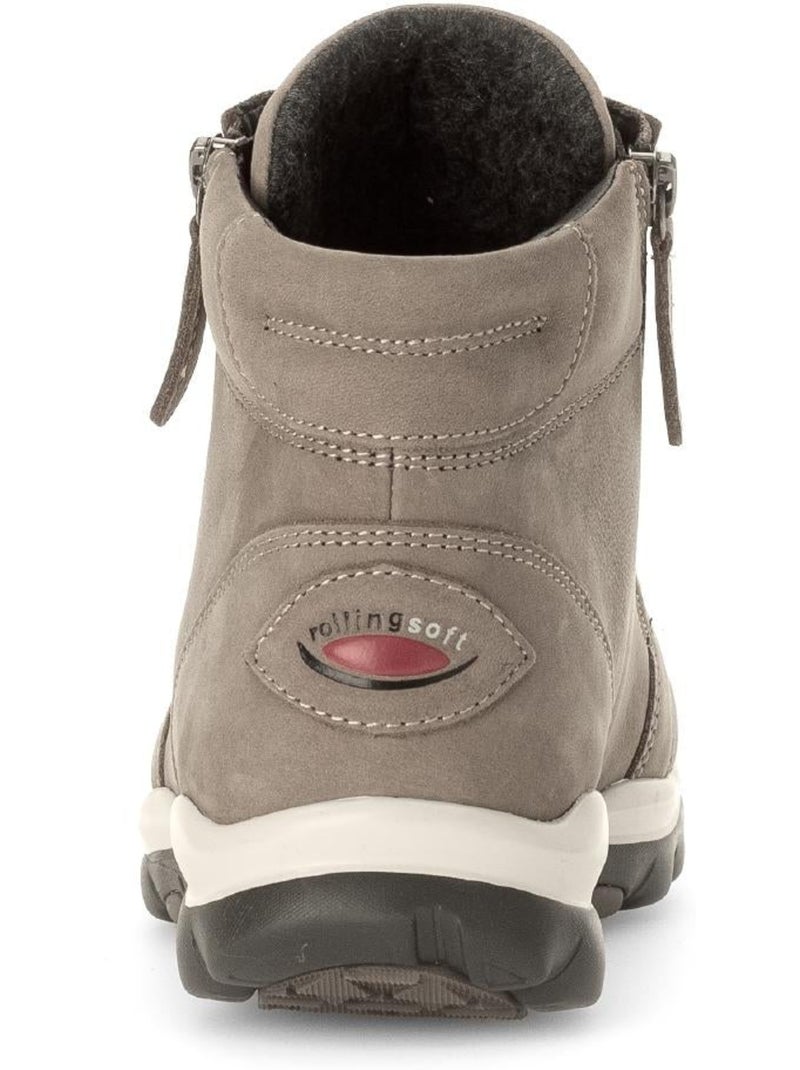 Baskets montantes  en daim Beige - Kiabi