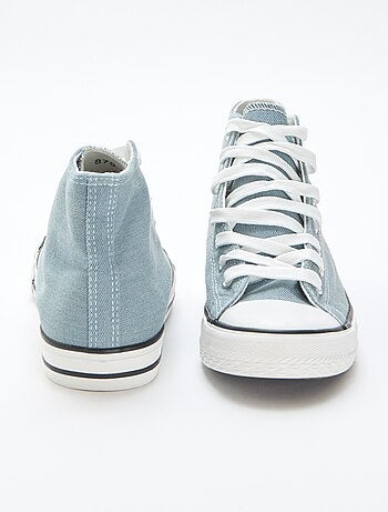 Baskets montantes en denim