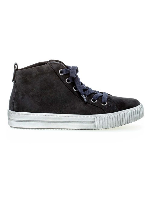 Baskets montantes  en nubuck - Kiabi