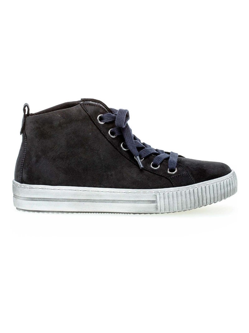 Baskets montantes  en nubuck Gabor Bleu - Kiabi