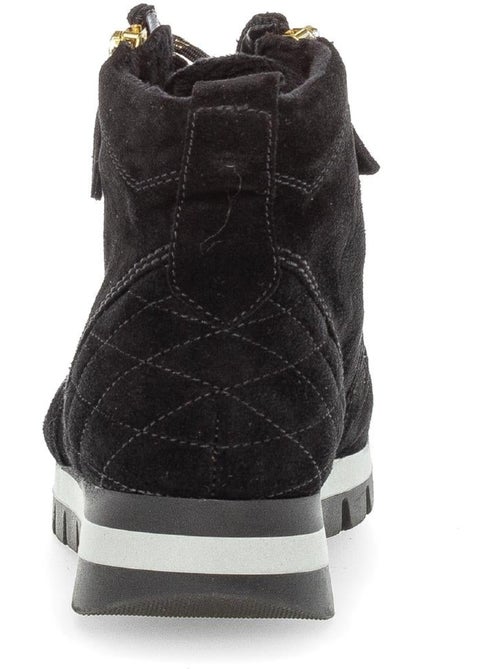 Baskets montantes  en nubuck - Kiabi