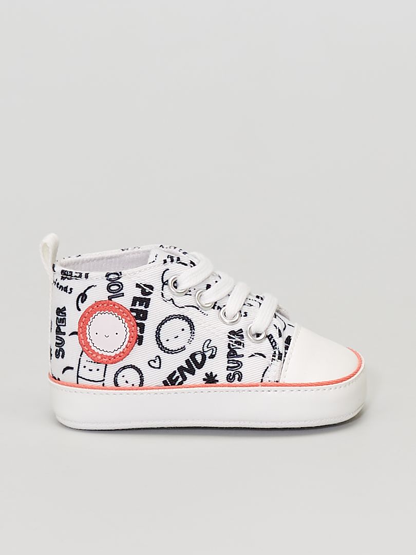 Baskets En Toile Pour Bébé 0-18 Mois - Lacets Antidérapants - Premières Chaussures De Marche