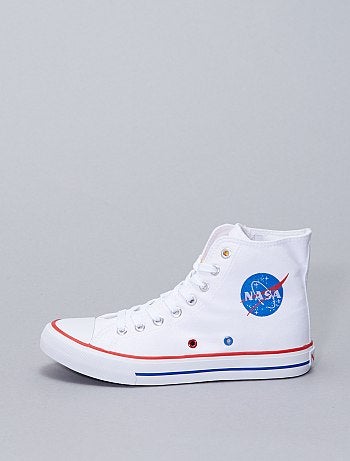 Baskets montantes en toile 'NASA'