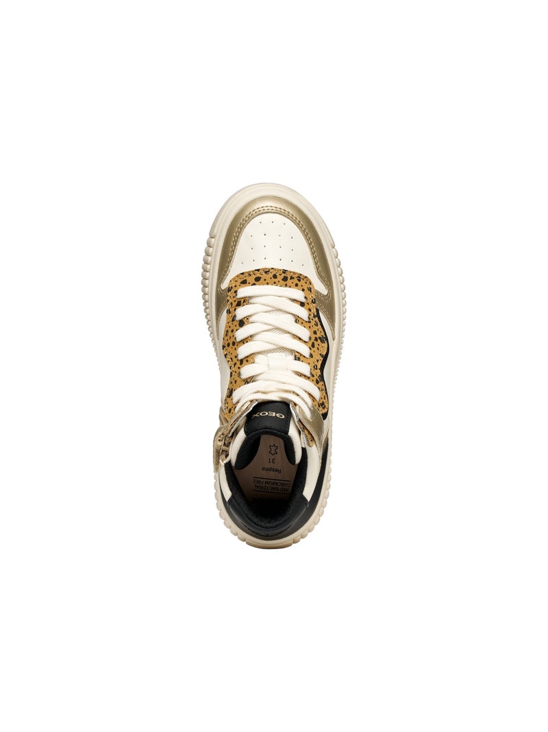 Baskets Montantes Geox Leopard Marron - Kiabi