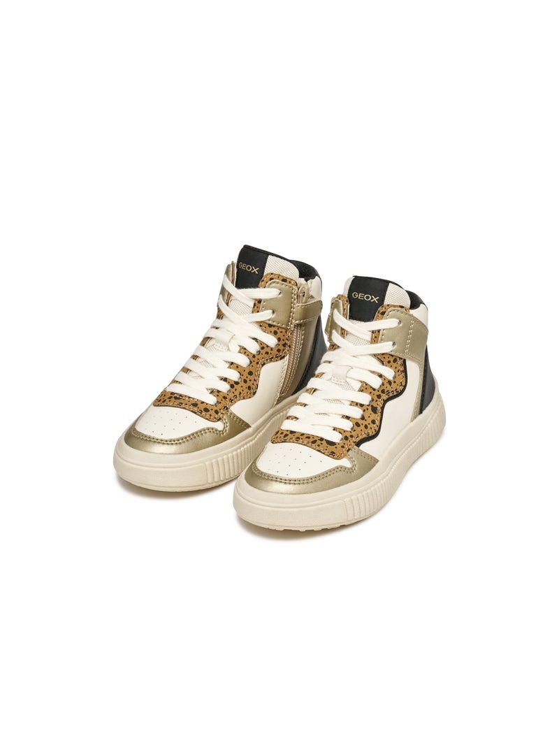 Baskets Montantes Geox Leopard Marron - Kiabi