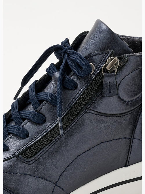 Baskets montantes largeur confort cuir - Afibel - Kiabi Baskets montantes largeur confort cuir - Afibel - Kiabi