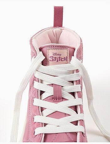 Baskets montantes matelassées avec imprimé Stitch