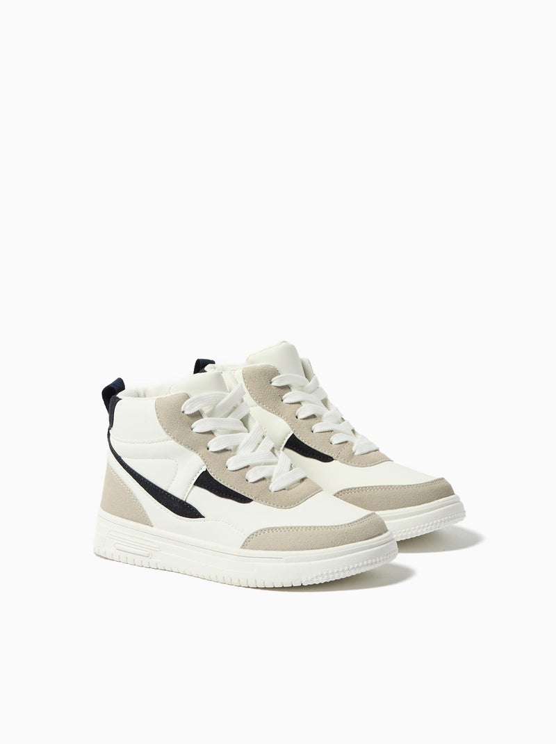 Baskets montantes, MO Fashion Blanc - Kiabi