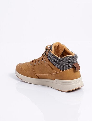 Baskets montantes multimatières à lacets - AFIBEL