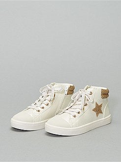 Baskets montantes pailletées - Kiabi