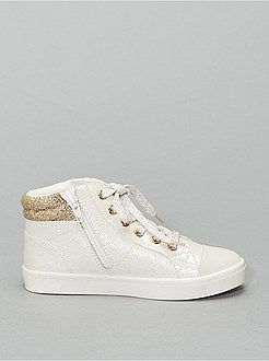 Baskets montantes pailletées - Kiabi