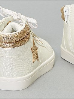 Baskets montantes pailletées - Kiabi