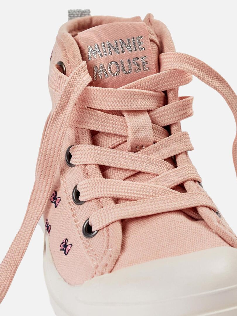 Baskets montantes pour b b fille Minnie MINNIE Rose clair