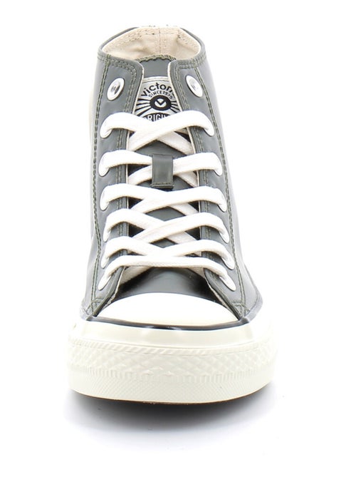 Baskets Montantes Pour Femmes Métallisées Tribu Brillance Métal - Kiabi