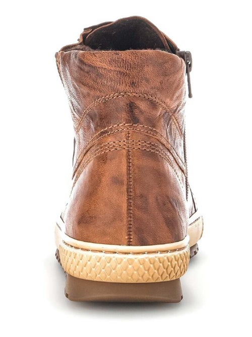 Baskets montantes s en cuir lisse Gabor - Kiabi