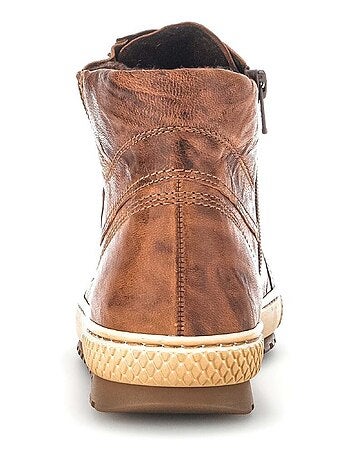 Baskets montantes s en cuir lisse