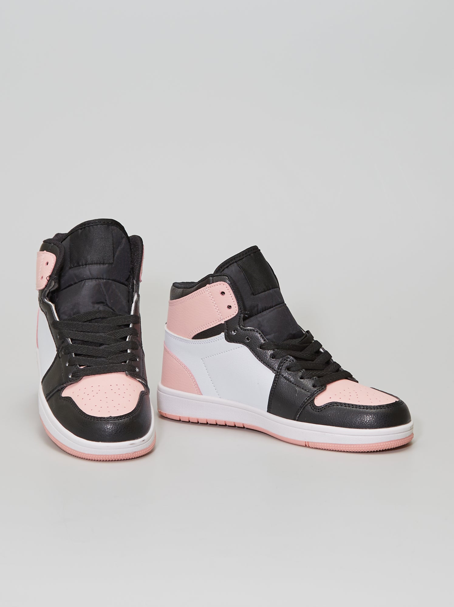 basket noir et rose femme