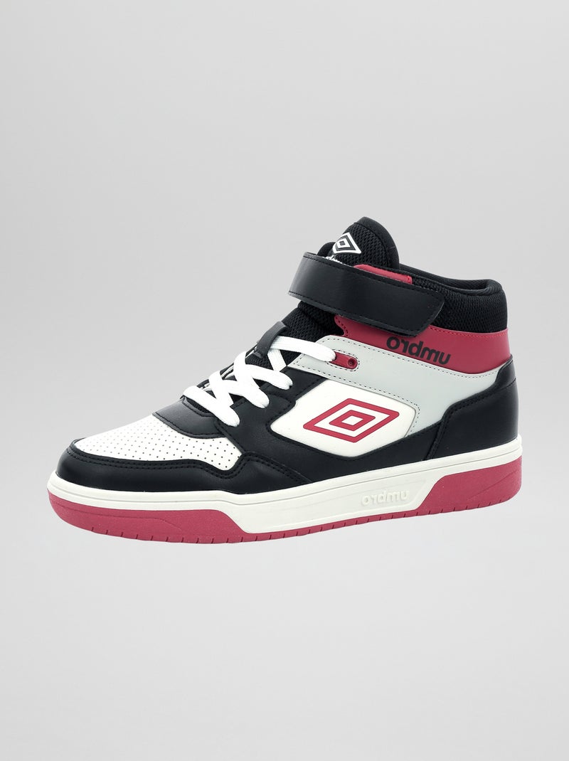 Baskets montantes 'Umbro' tricolore Noir/blanc/rouge - Kiabi