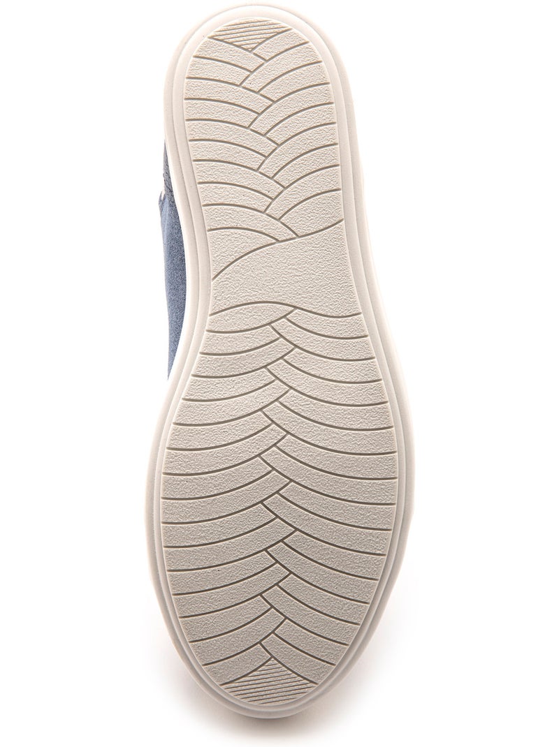 Baskets montantes zippées et lacées - PEDICONFORT Bleu marine - Kiabi