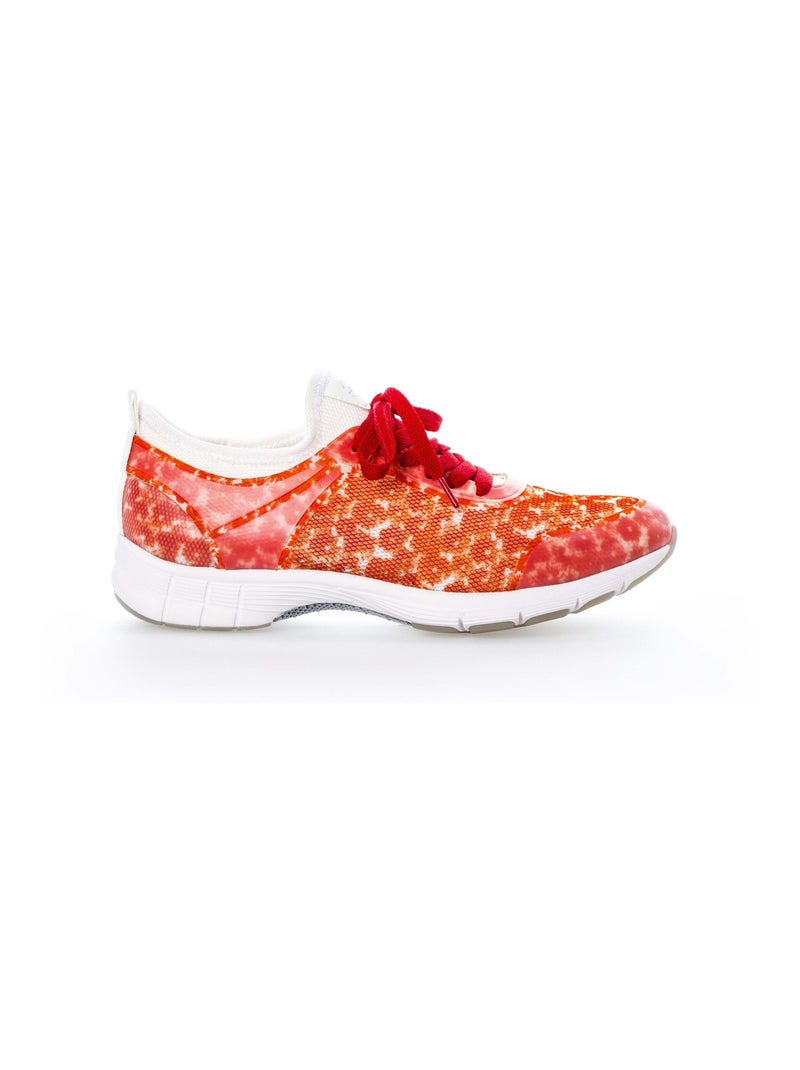 Baskets  motif fleuri en textile Gabor Rouge - Kiabi