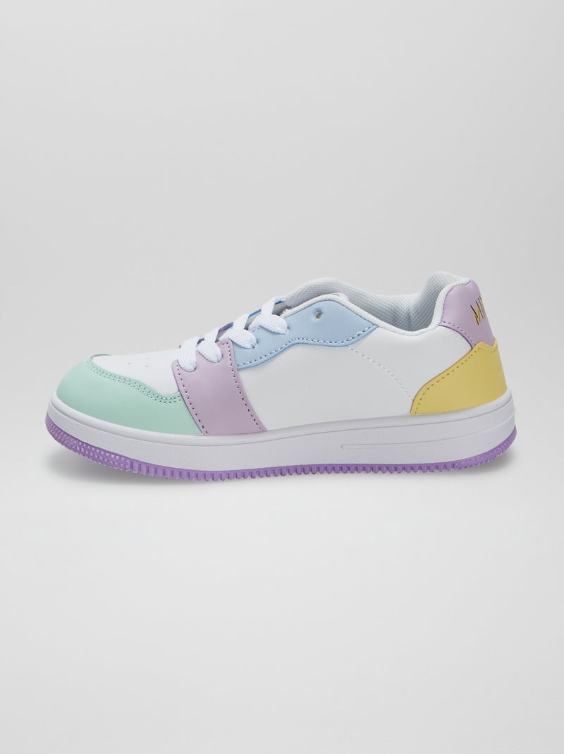 Baskets multicolores 'Minnie' Blanc / multicolore - Kiabi