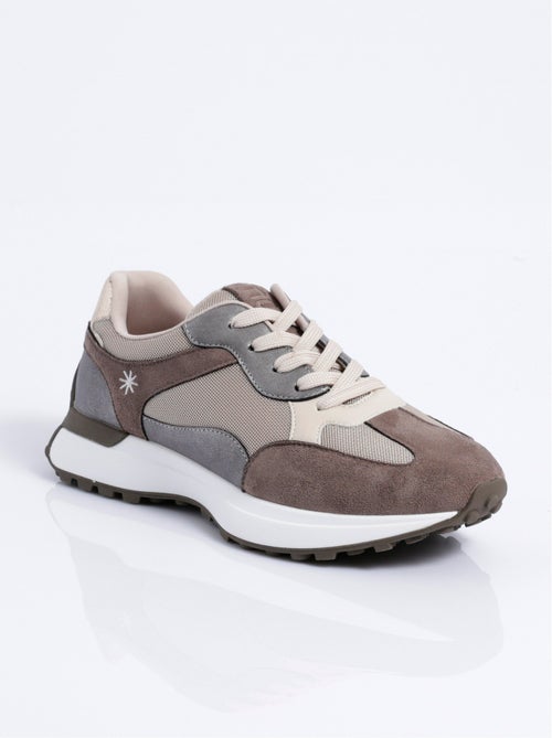 Baskets multimatières semelle compensée - AFIBEL - Kiabi