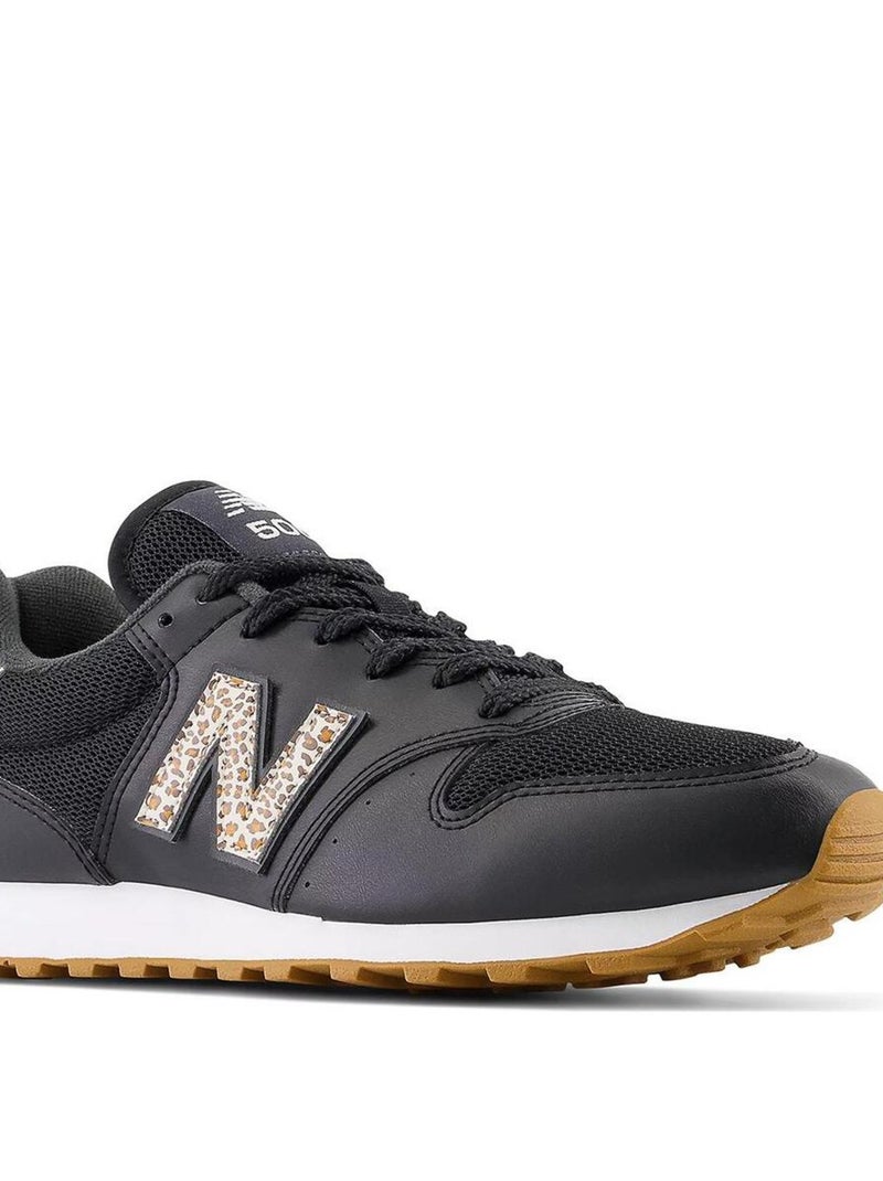 Baskets New Balance 500 Noir Beige Blanc - Kiabi