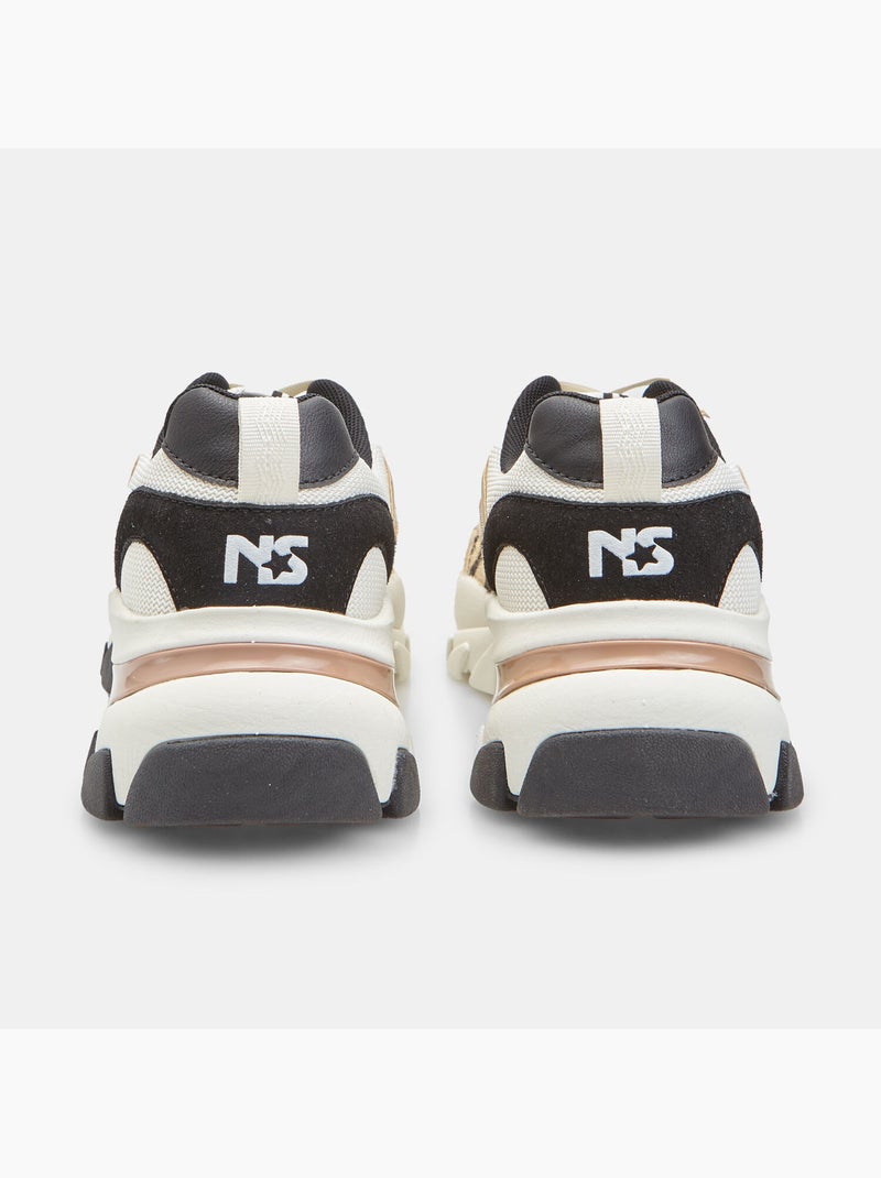 Baskets  North Star avec semelle épaisse Beige - Kiabi