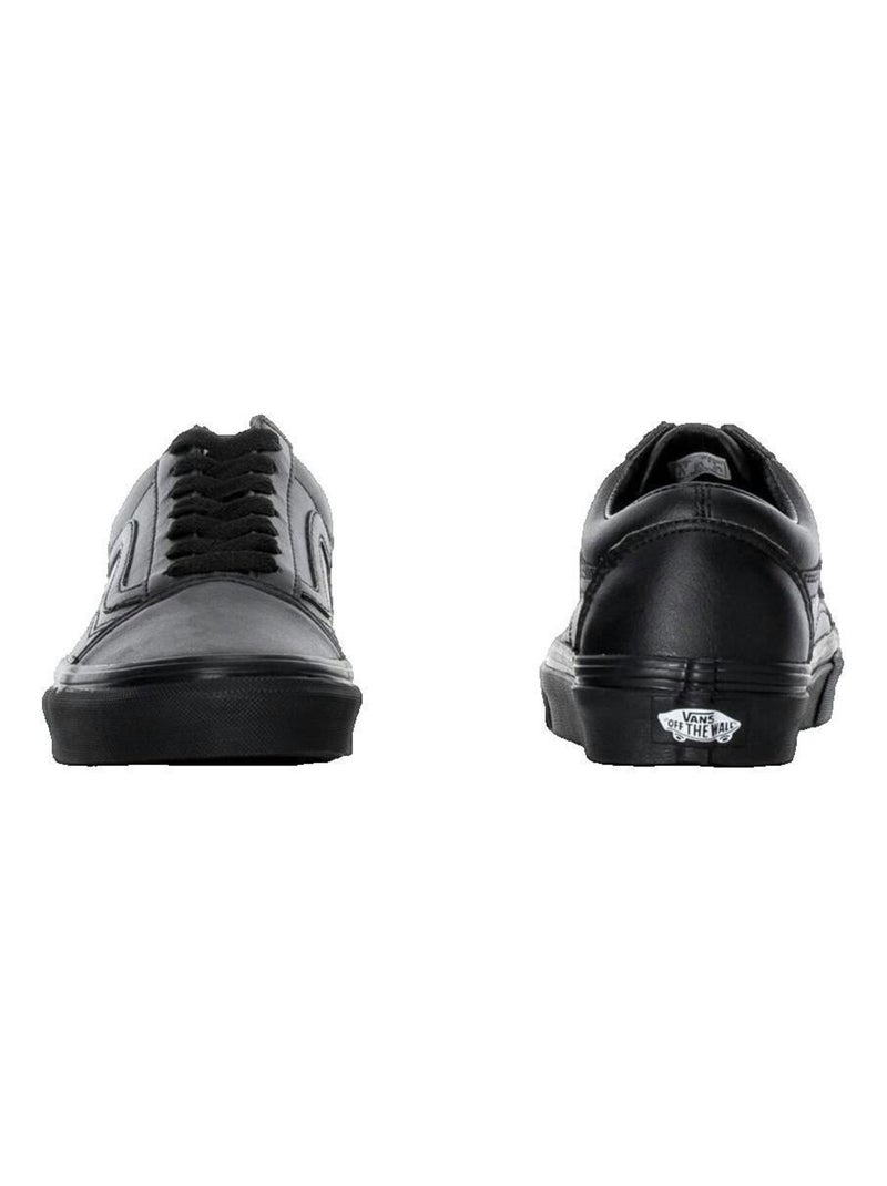 Baskets Old Skool cuir Vans Noir - Kiabi